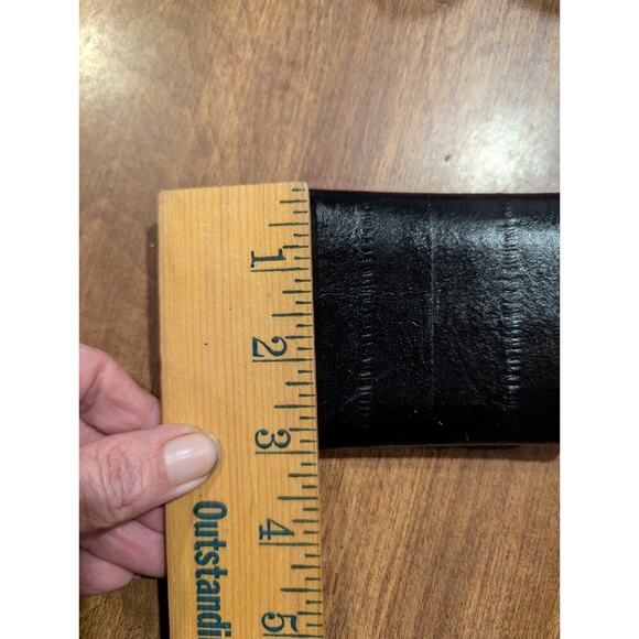 Bifold Wallet Rolf's Black Leather New Old Stock - Picture 6 of 6